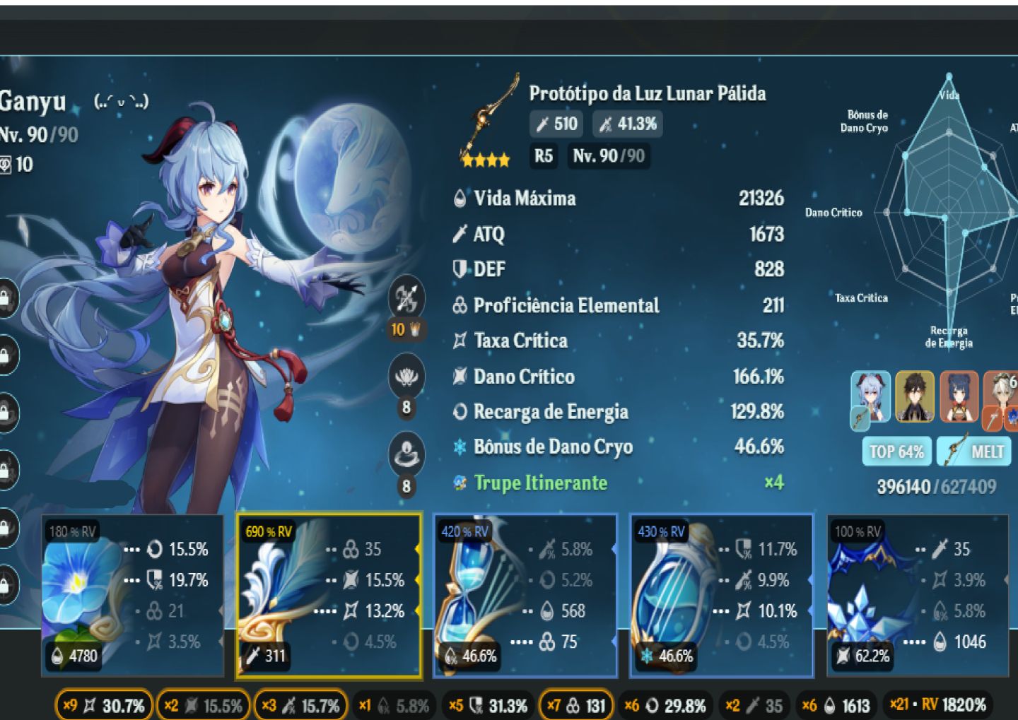 CONTA GENSHIN SERVIDOR EUROPA, AR 60!!