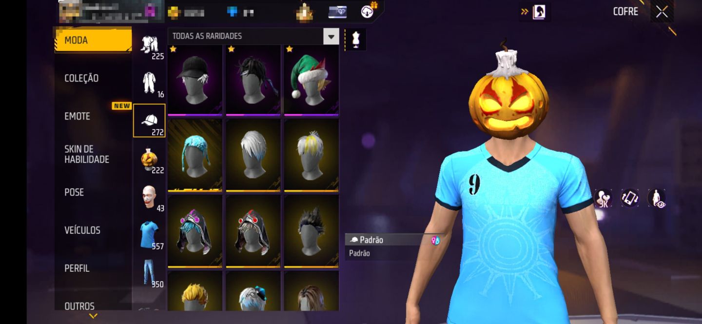 Conta level 75 com UMP Atributada e mais de 1000 roupas