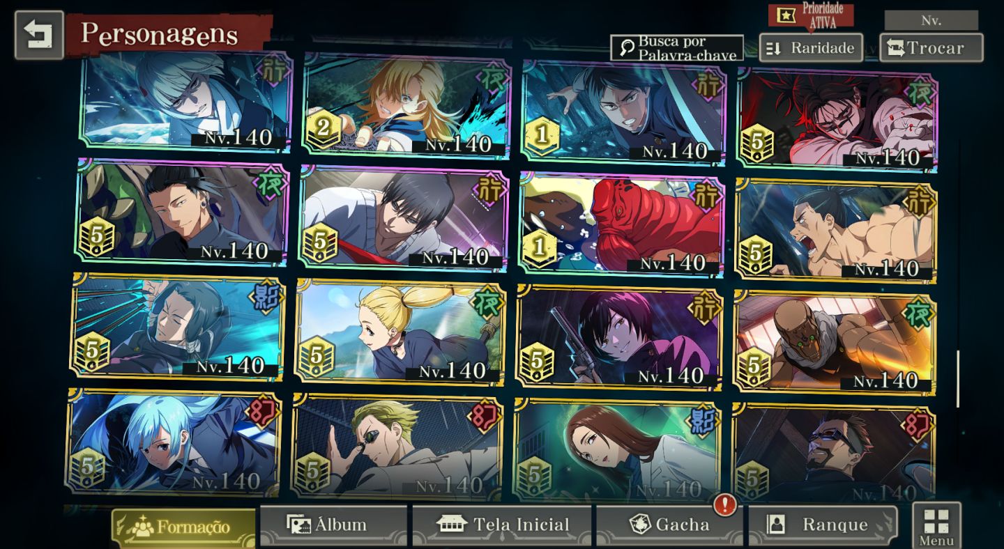 CONTA ENDGAME | 20 LIMITADOS | TODOS OS PERSONAGENS NÍVEL E GRADE MÁXIMA | LV108