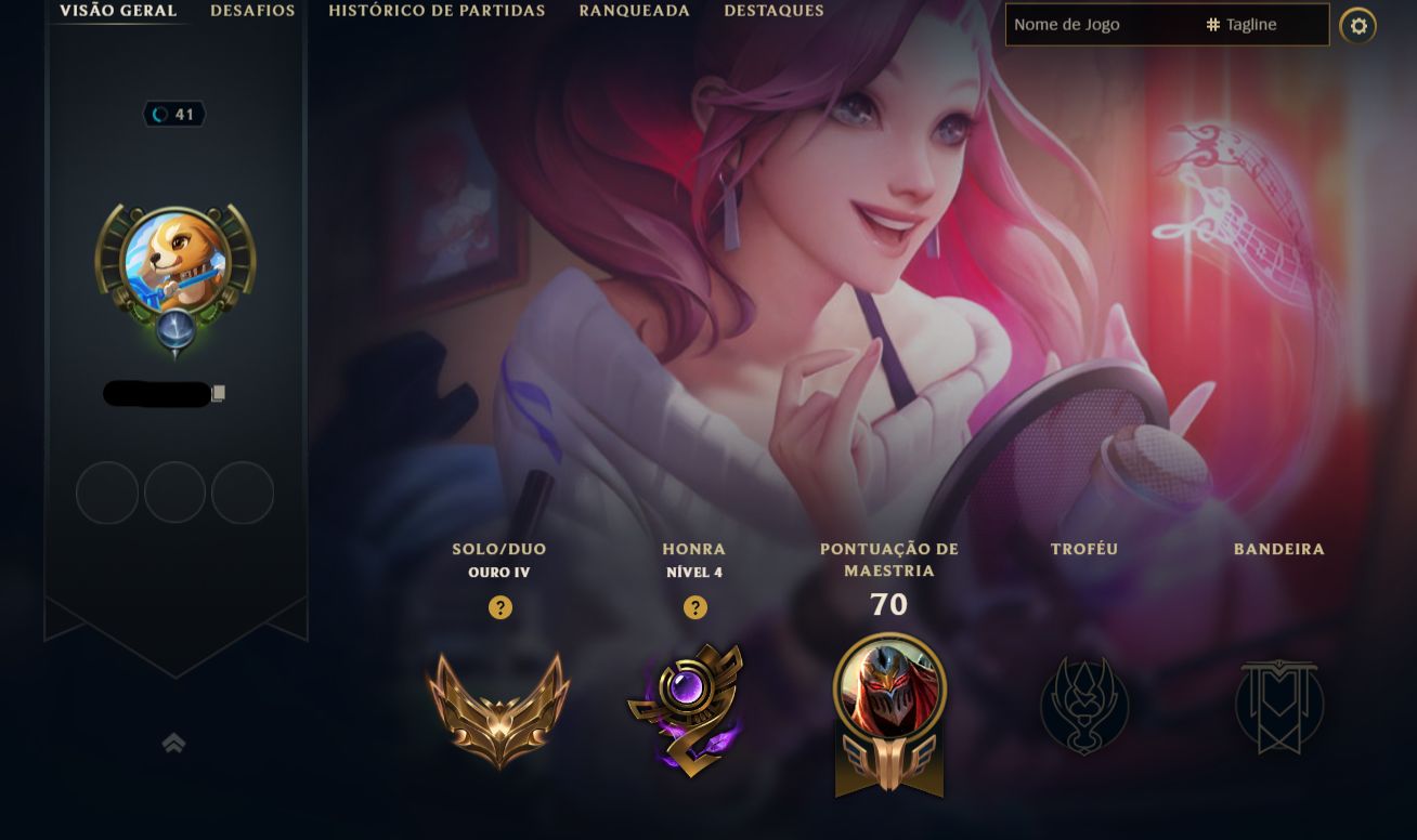 CONTA LOL SKIN ULTIMATE SERAPHINE KDA FIZZ DOGUINHO PRES ORIANNA LENDA ASCENDIDA