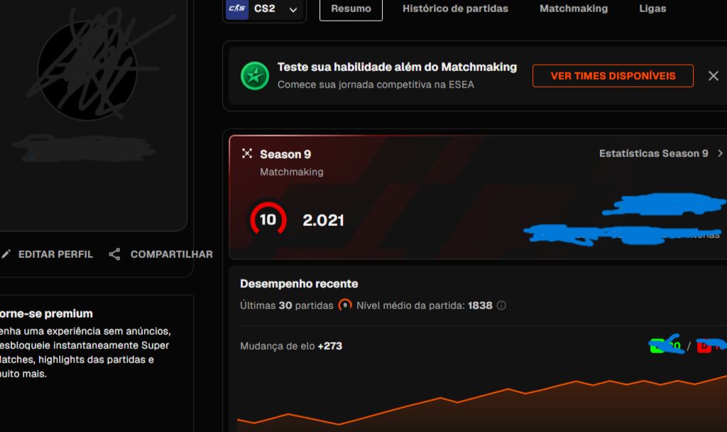 CONTA PRIME CS2 LEVEL 10 FACEIT VERIFICADA + 400 ELOGIOS +INVENTARIO+JOGOS STEAM
