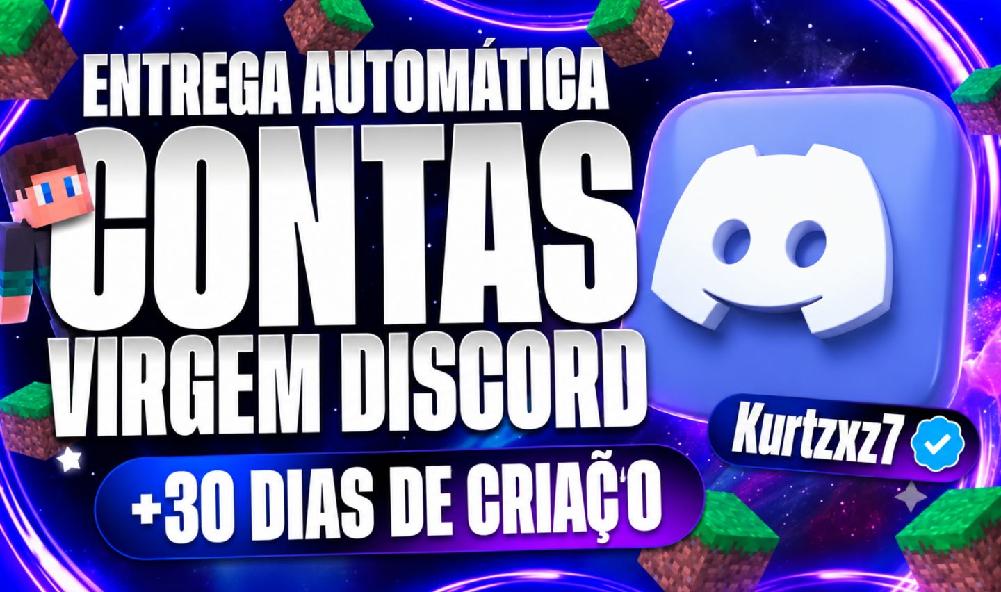 CONTA +30 DIAS DISCORD VIRGEM + BRINDE !!
