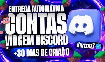 CONTA +30 DIAS DISCORD VIRGEM + BRINDE !!
