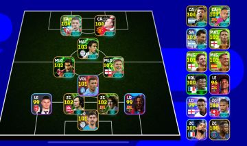 CONTA eFOOTBALL 2026 | FORÇA COLETIVA 3159 | JOGADORES 104/103/102 | ELENCO TOP