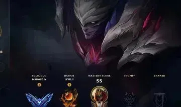 Conta diamante 4 com 69% de win rate e 16 mil EA