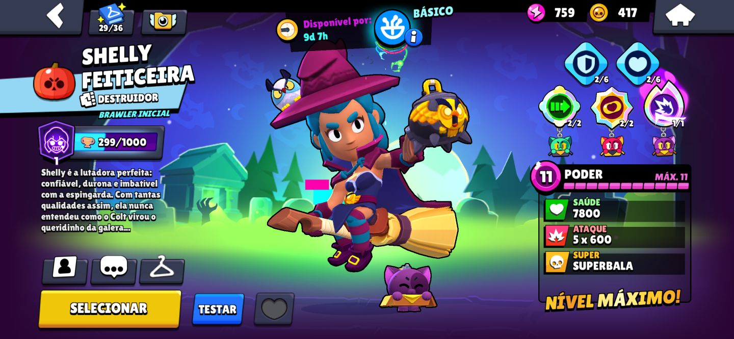Conta boa de Brawl star várias skin