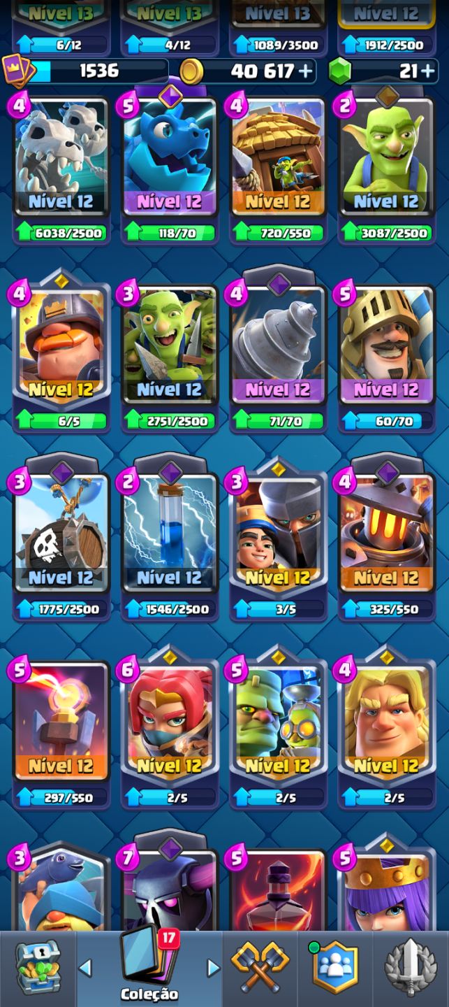 Conta Clash Royale