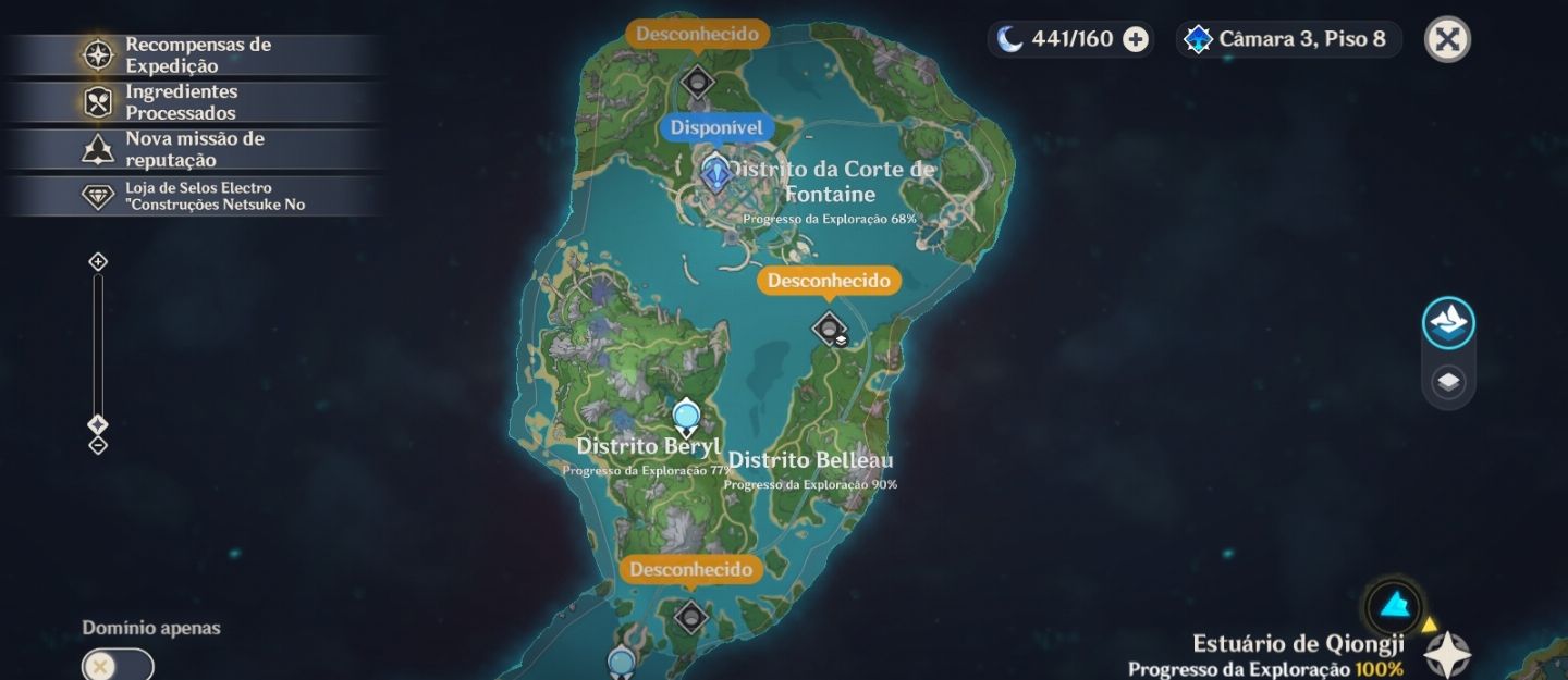 Yelan + BIS + Zhongli + Estrela invernal + Oração perdida aos ventos sagrados