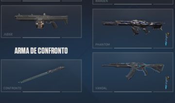 CONTA VALORANT COM FACA RGX, KARAMBIT SUBLIME, VANDAL RGX E ETC