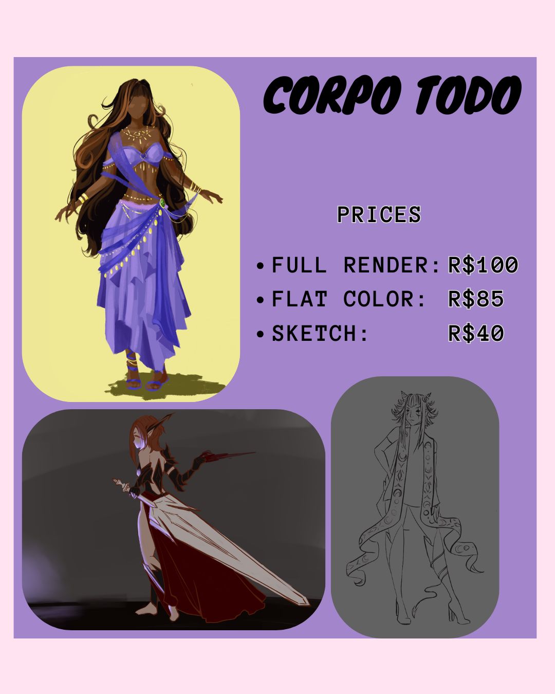 COMISSOES(ilustrações/designs)