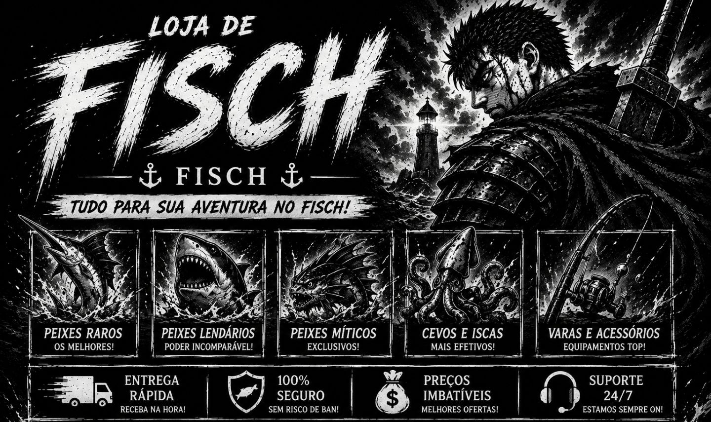 LOJINHA DE FISCH COM PEIXEIS RAROS COMO NESSIE E GAMEPASS | ENTREGA RÁPIDA