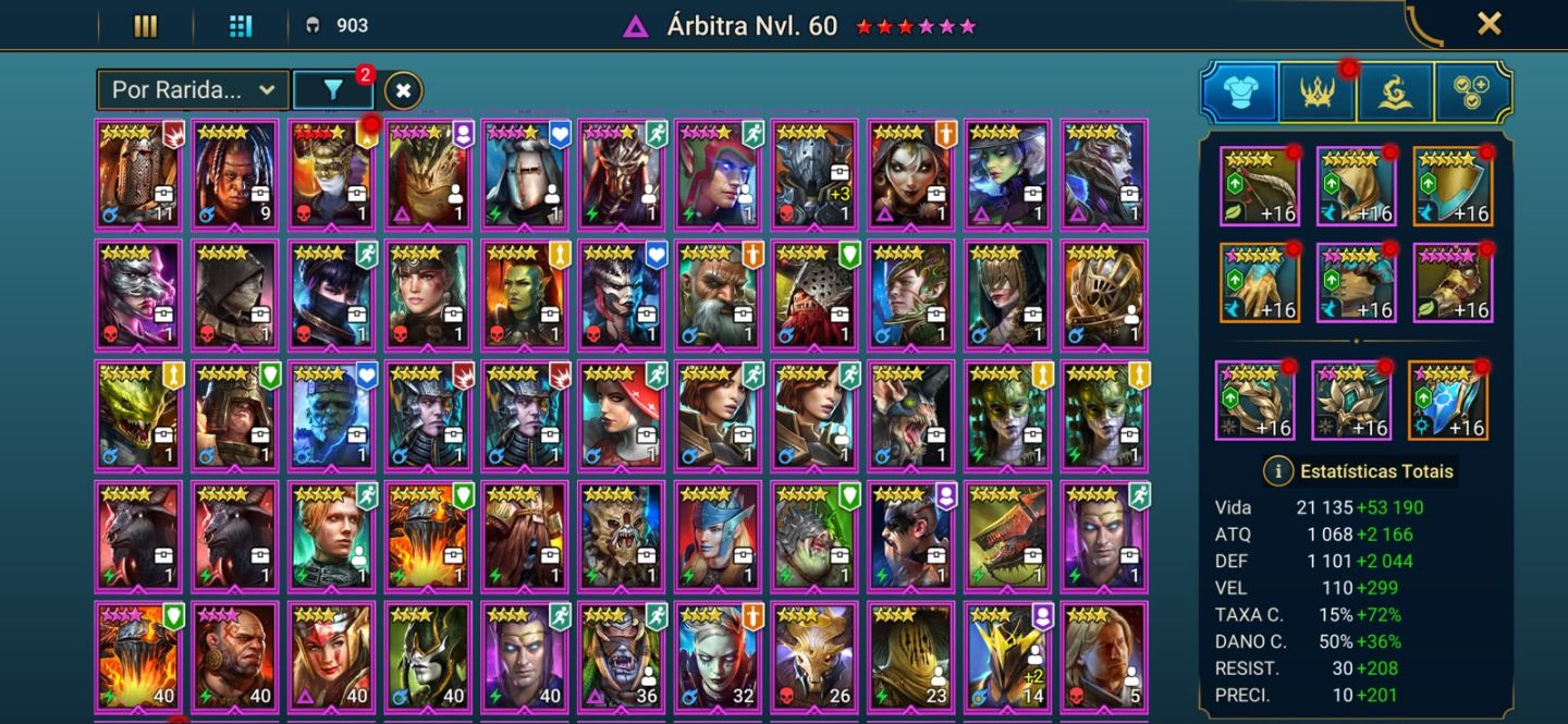 Conta Raid Shadow Legends Nv.100 endgame