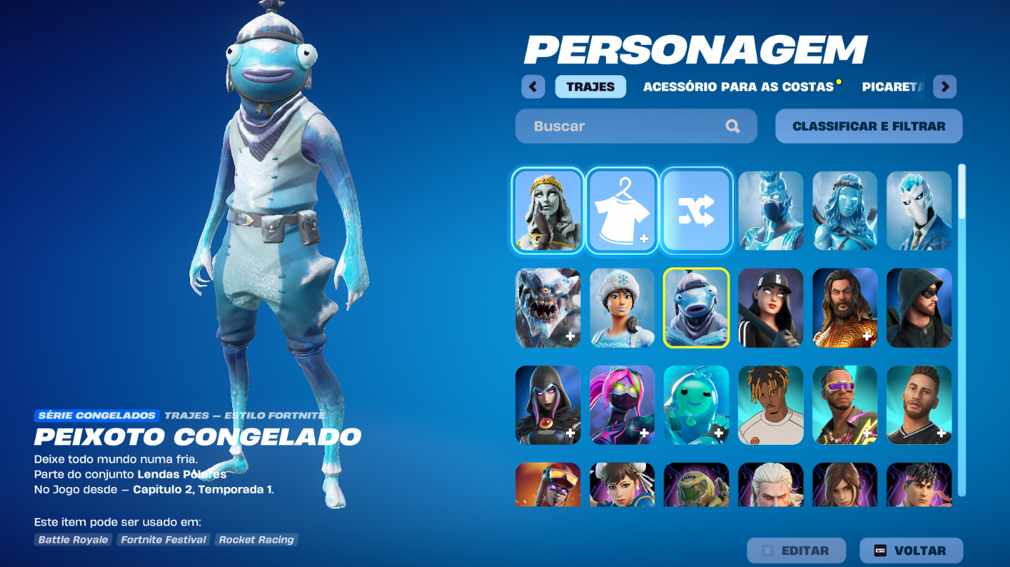 CONTA FORTINITE, 176 SKINS (MINTY AXE) E SALVE O MUNDO FUNDADOR PODER 137