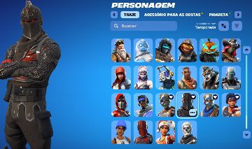CONTA FORTNITE COM CAVALEIRO NEGRO/ FLOSS/ MARVEL E MUITO MAIS/ TRYHARD