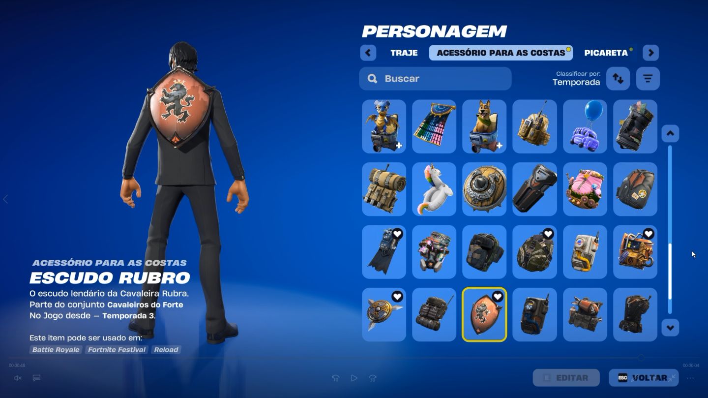 Conta Fortnite OG Season 3 com várias skins