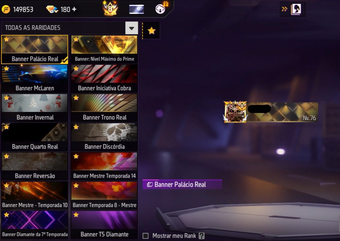Conta free fire gemada com 5 angelicais, 5 evolutivas, 750+ peitorais, prime 8