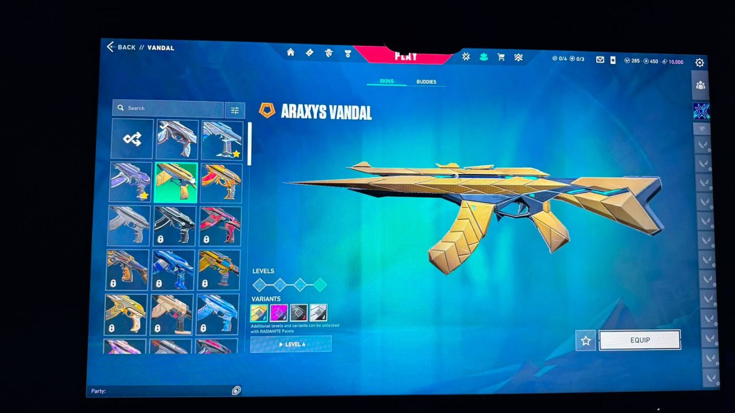 CONTA VALORANT À VENDA SKINS RARAS