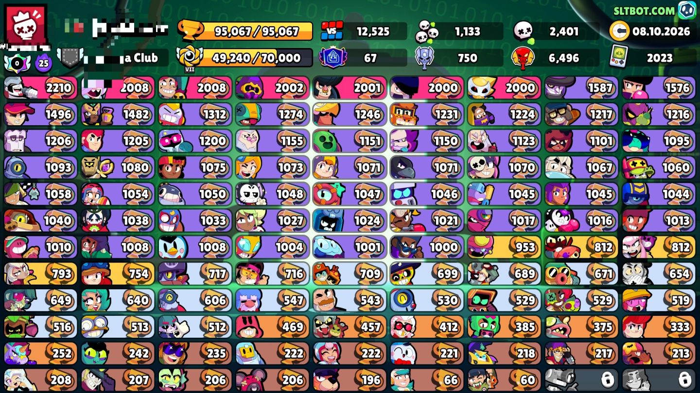 CONTA BRAWL STARS 95K TROFEUS / MUITO BOA / 419 SKINS