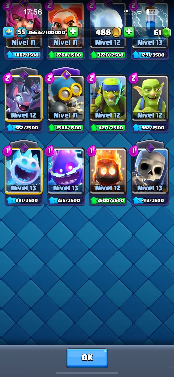 CONTA CLASH ROYALE 10K TROFÉUS - RARA 6 ANOS