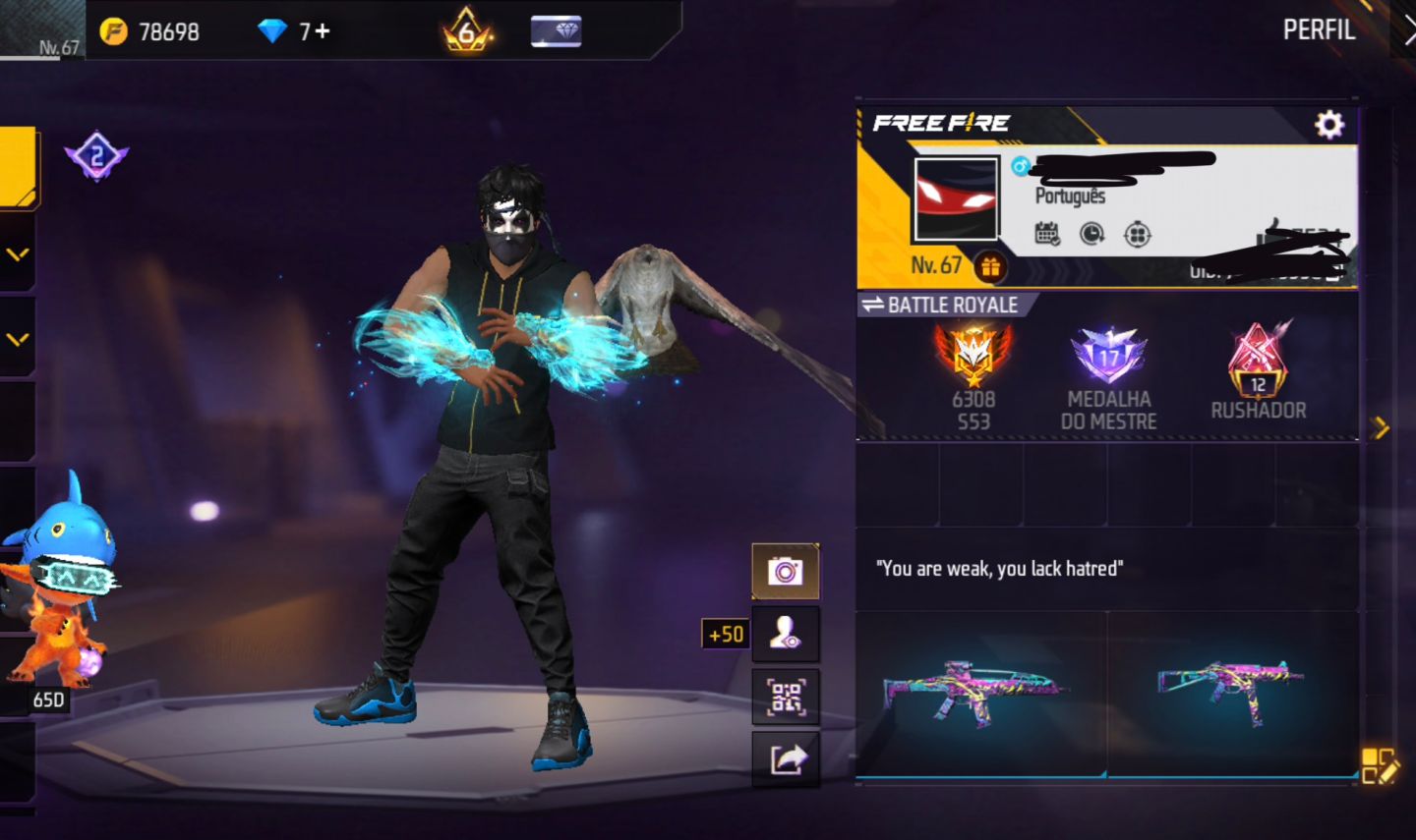 Conta com 2 punho gemada