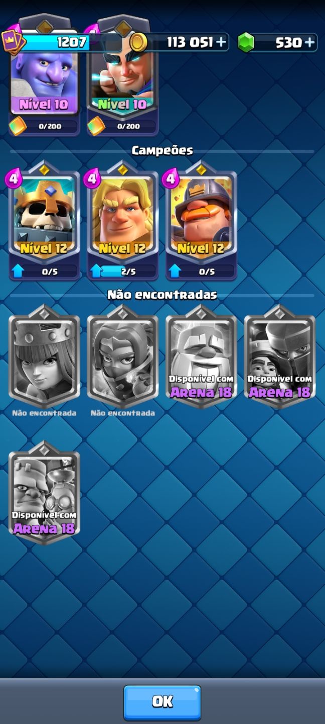 CONTA CLASH ROYALE | 6.161 TROFÉUS | 117/122 CARTAS | 712 VITÓRIAS