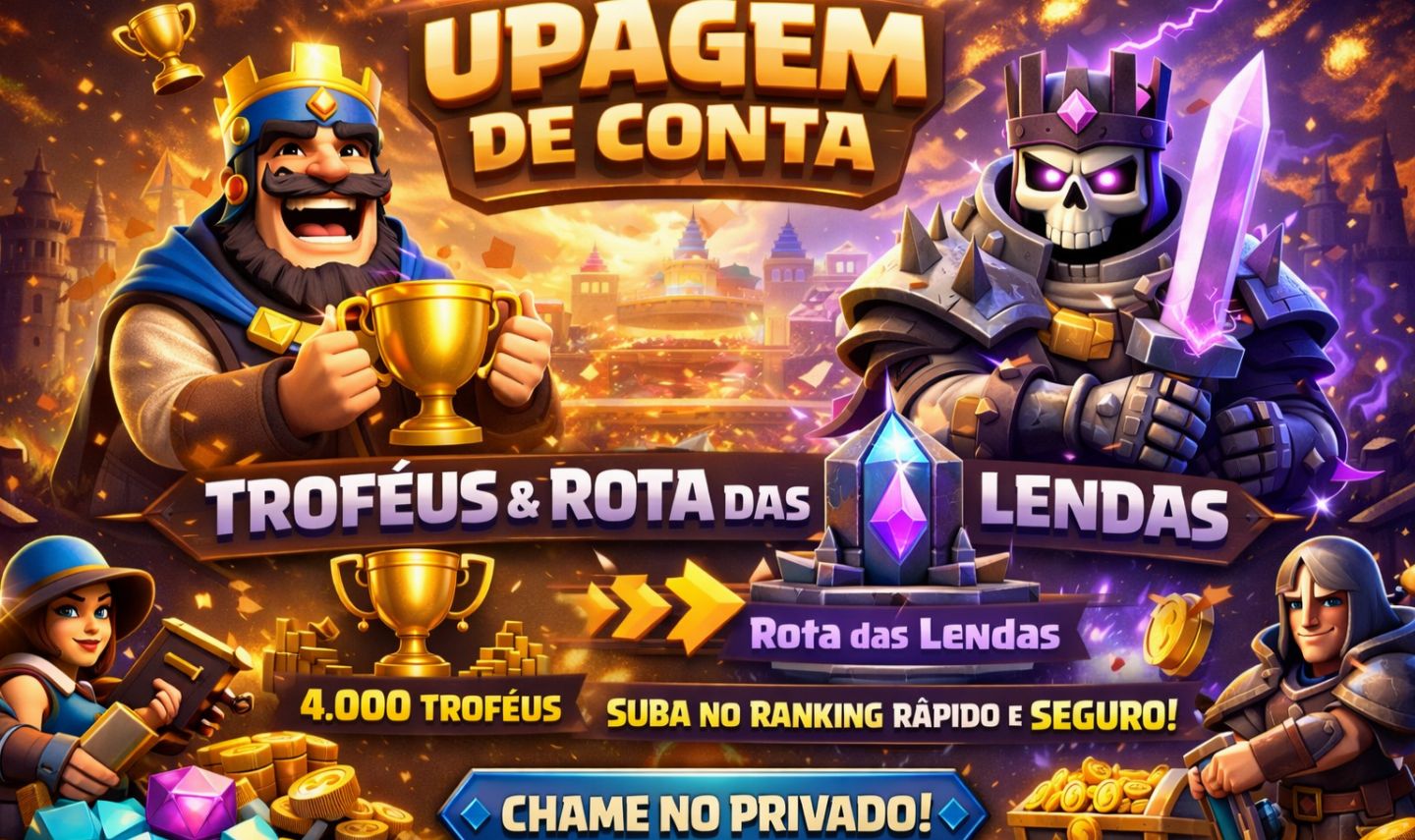 Upo conta de Clash royale super barato