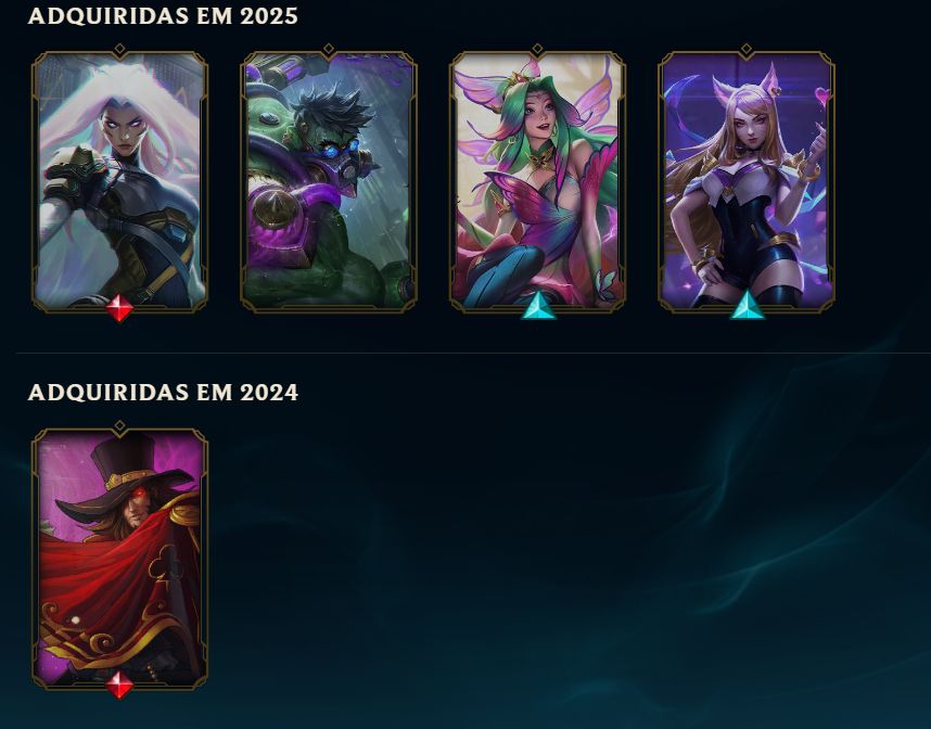 Conta lol de 2012 com muita coisa rara! Full dados de criação.