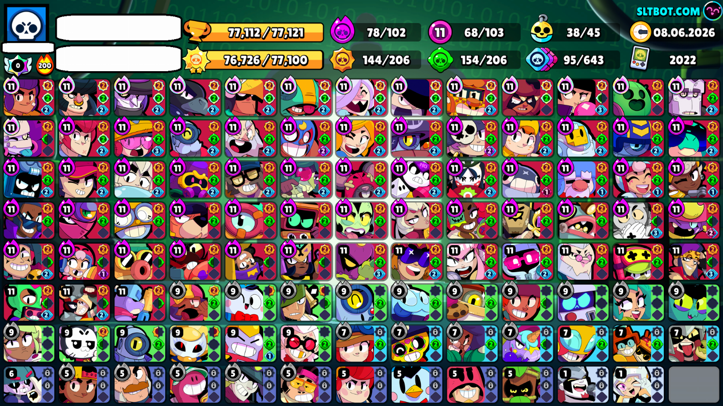 CONTA BRAWL STARS MUITO AVANÇADA (full acesso)