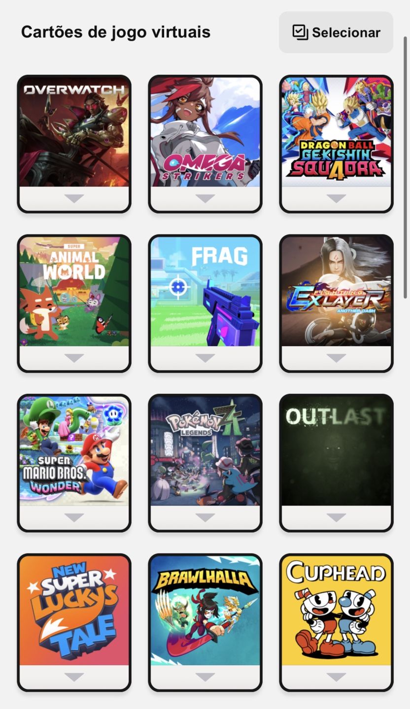 Conta de Nitendo Switch: Mario, Pokemon, Hello Kitty, Minecraft e muito mais!
