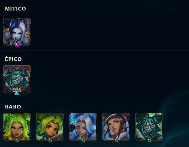 ACC DE LOL ADC + KAISA LENDA ASCENDIDA + TODAS SKIN DA VAYNE, SMOLDER E ZERI