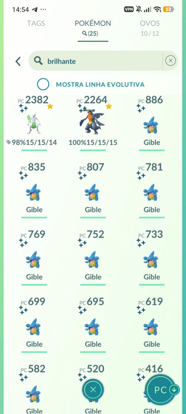 CONTA POKÉMON GO NÍVEL 43 | MEWTWO PURIFICADO 100% | GARCHOMP SHINY 100% (SHUNDO