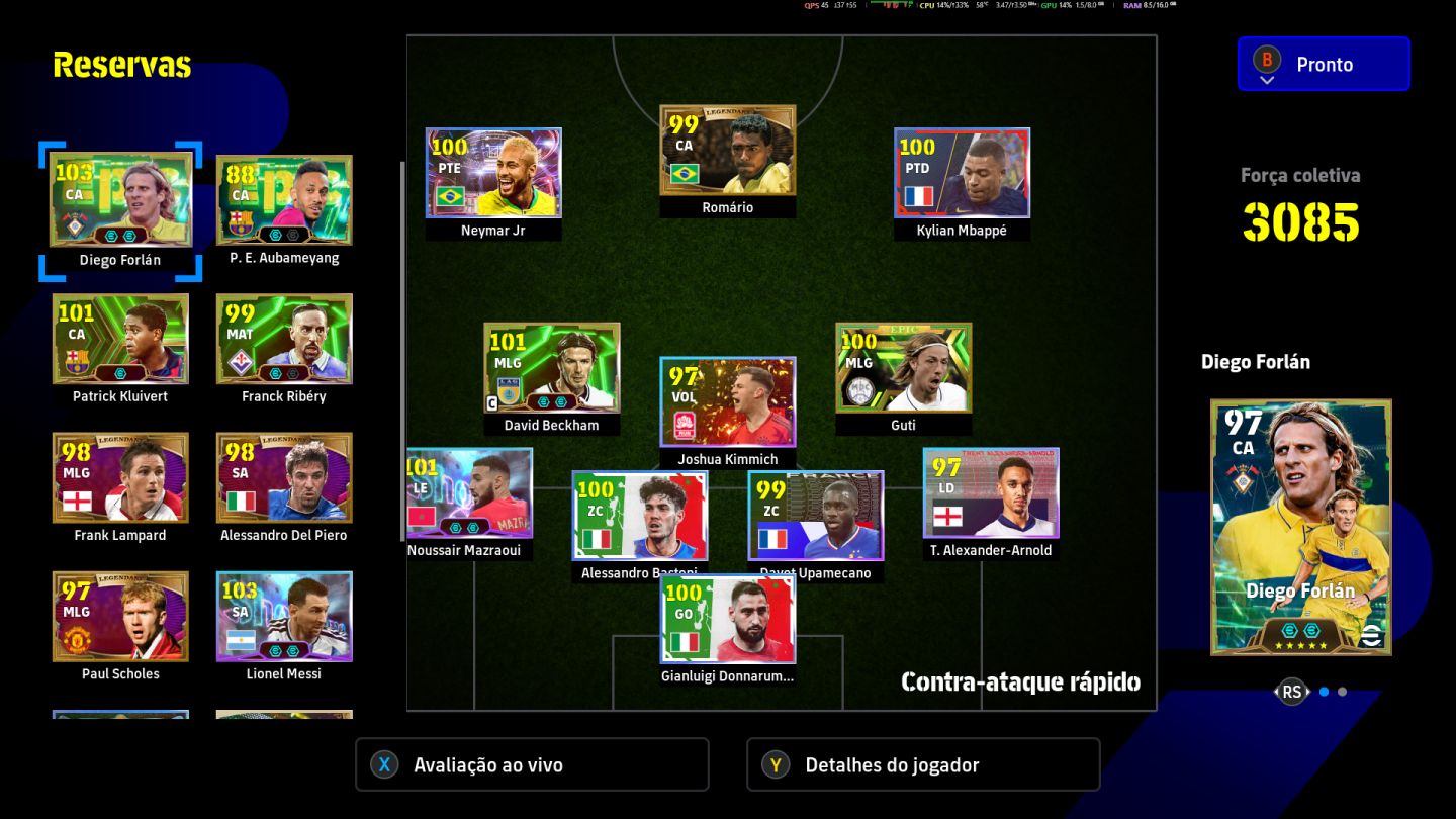 Contas Efootball full acesso com jogadores epicos e mais ( STEAM/PC ).