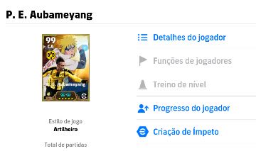 Conta efootball com aubameyang do minato