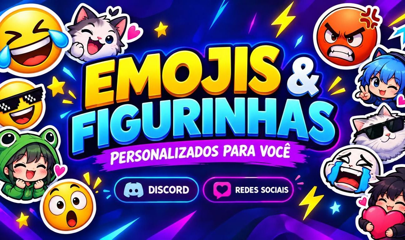 CRIAÇÃO DE EMOJIS E FIGURINHAS PERSONALIZADAS