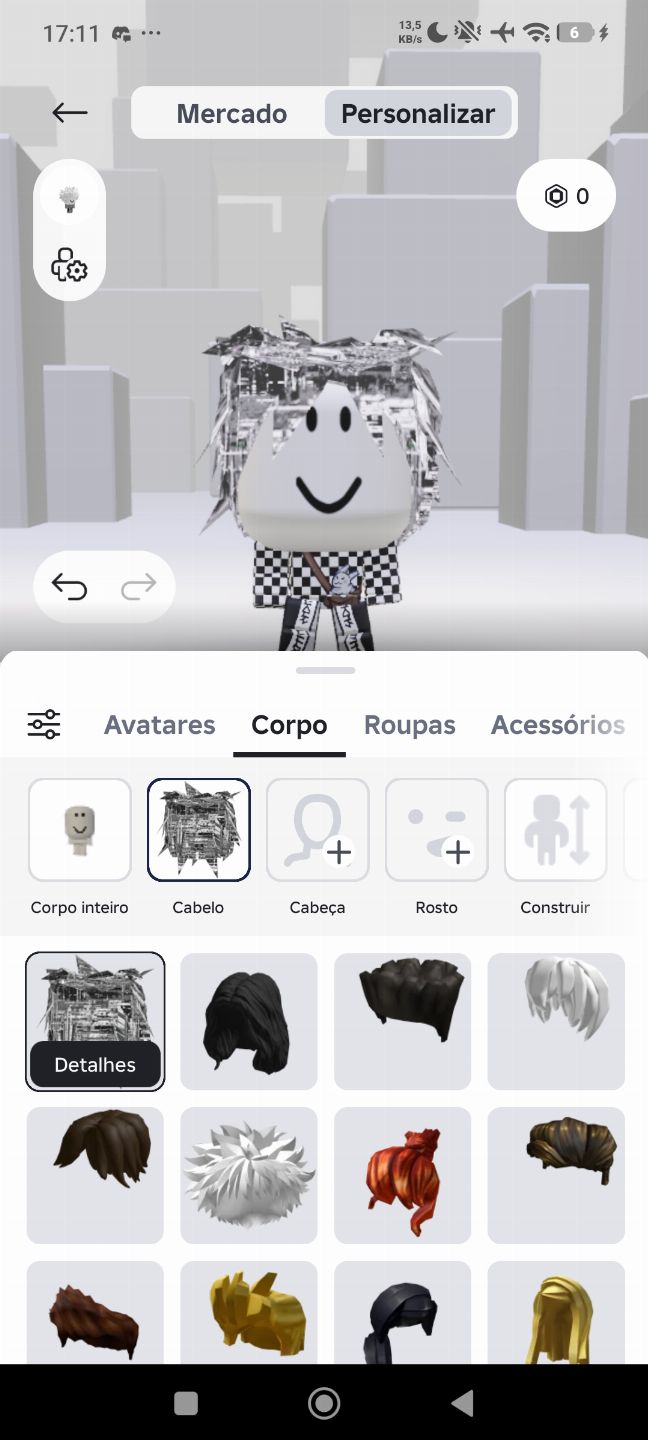 CONTA ROBLOX MASCULINA