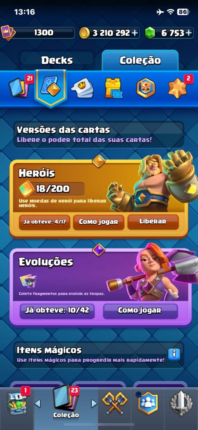 CONTA CLASH ROYALE 11.377 TROFÉUS | NÍVEL 15 | MUITOS RECURSOS