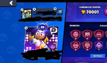 Conta Brawl Stars 70K + Conta Clash Royale 10K