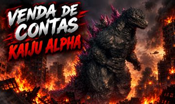 Conta Kaiju Alpha com alguns kaijus