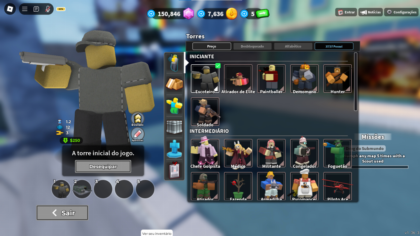 CONTA TOP GLOBAL TOWER DEFENSE SIMULATOR + UMA DAS MAIS RARAS DO JOGO INTEIRO!
