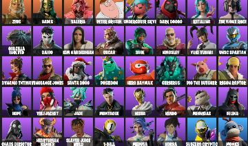 Conta Fortnite 52 Skins | Peter Griffin, Solid Snake, Godzilla