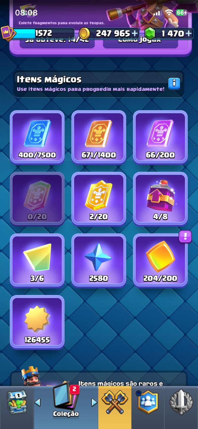 CONTA TOP CLASH ROYALE