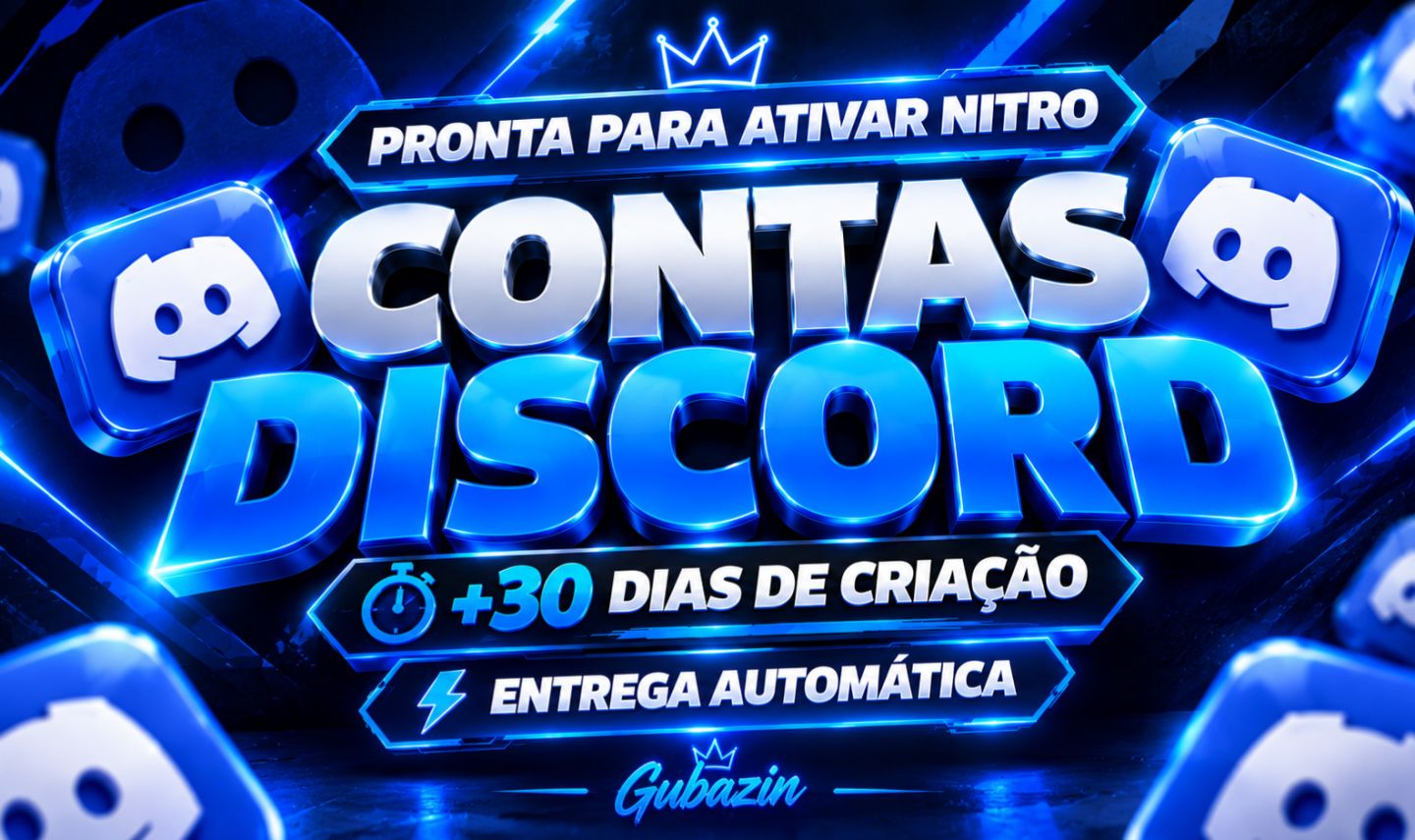 CONTAS DISCORD MAIS VIRGEM QUE SUA IRMA +30 DIAS PARA ATIVAR NITRO