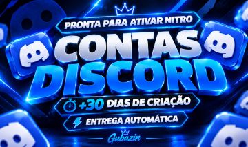 CONTAS DISCORD MAIS VIRGEM QUE SUA IRMA +30 DIAS PARA ATIVAR NITRO