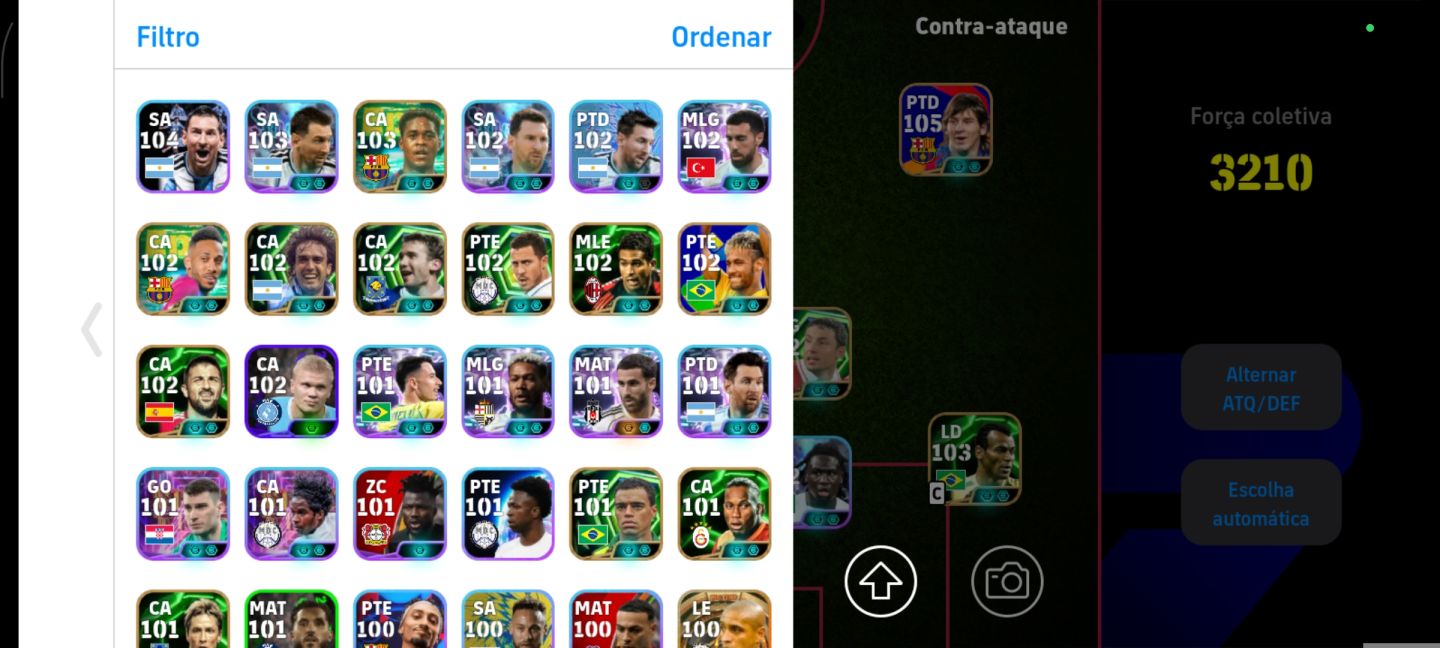 EFootball TOP 3210 E 3010 MOEDAS AM|PELÉ 107 + CRUYFF 106 + RONALDINHO +Kahn 105