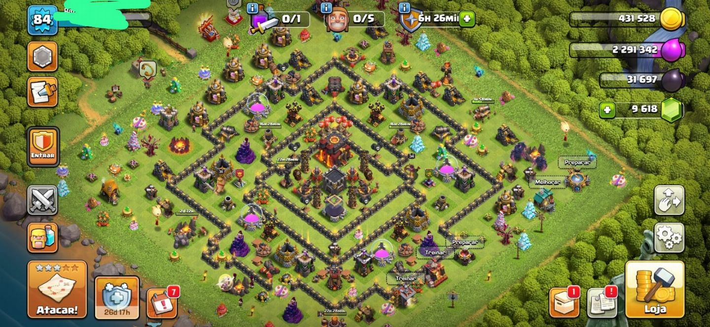 Conta de Clash of Clans CV10 bem upado! (Tempo limitado)