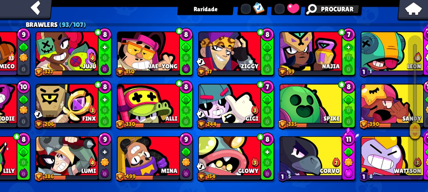 Conta de brawl stard