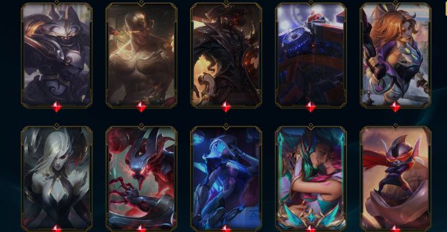 Conta gold MMR platina nivel 393, All campeões, com RP, 240 skins, full acesso