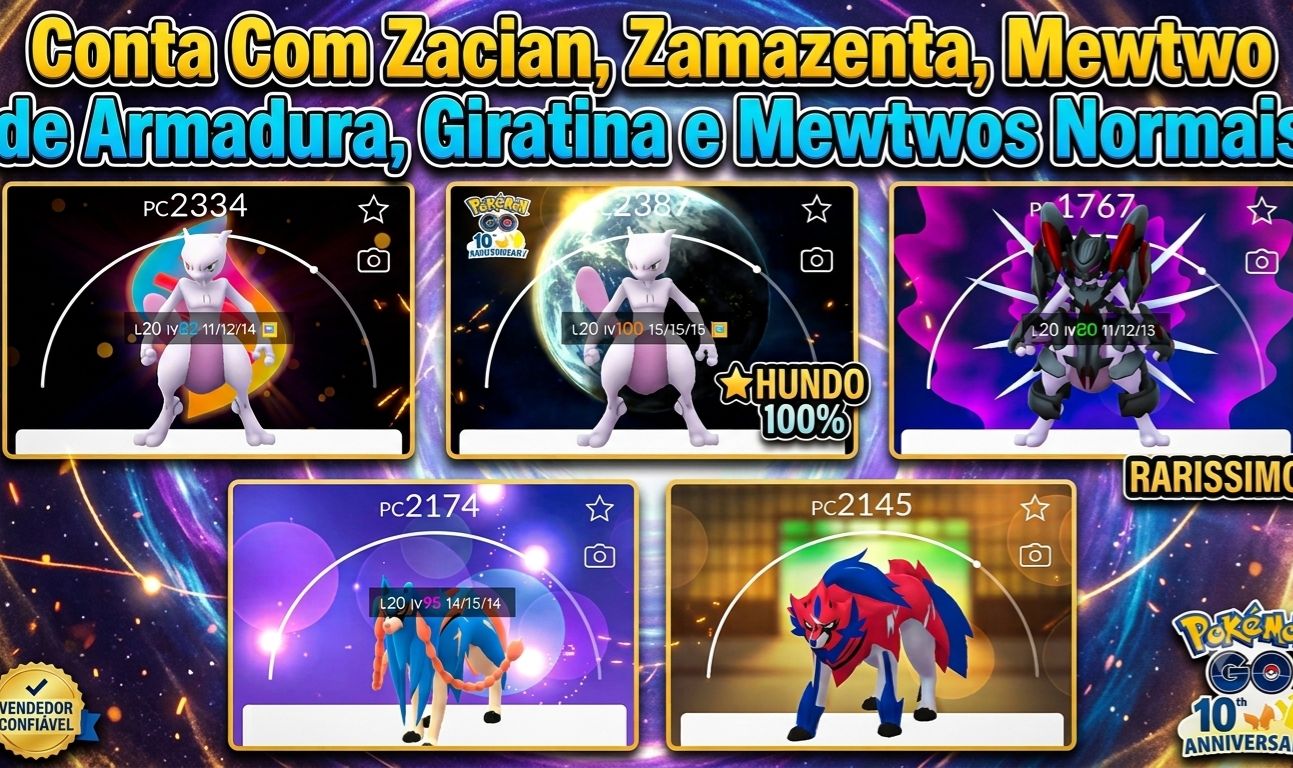 [Promoção]Conta Pokémon Com Lendários