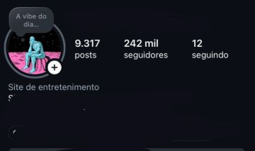 CONTA DE INSTAGRAM COM 242 MIL SEGUIDORES