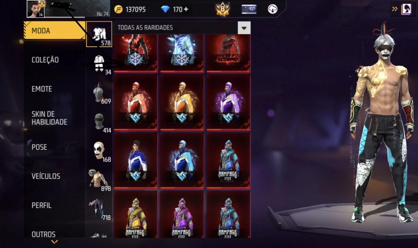 Conta prime 8 braba completa